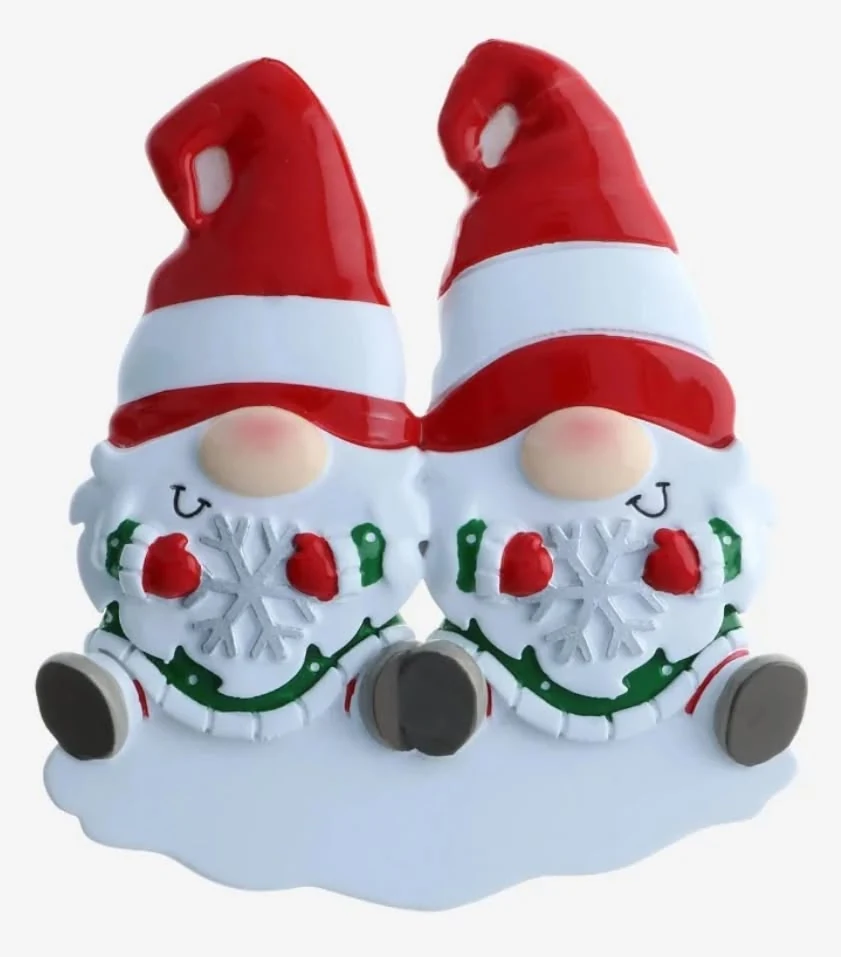 Christmas Lights Gnome Family