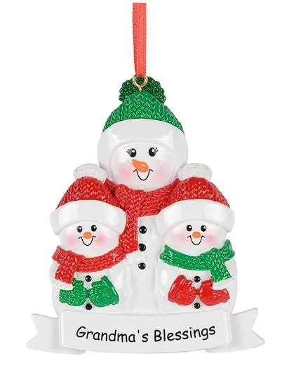 Grandma's Snowman Family