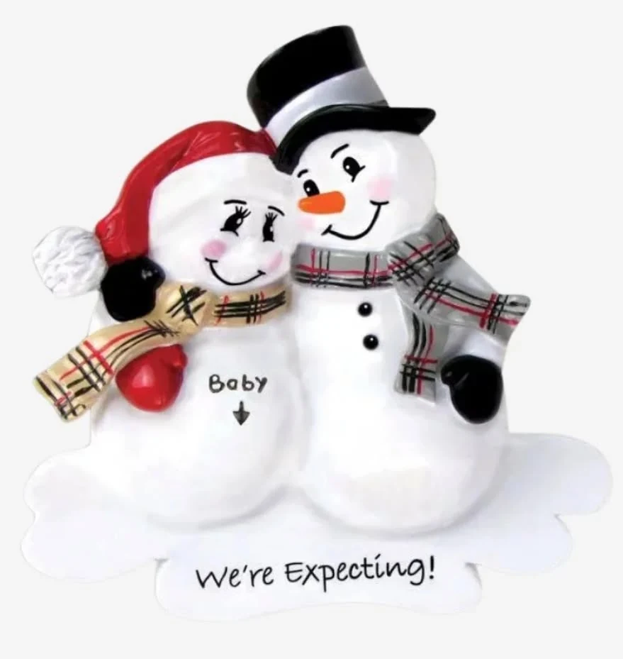 Snowman Couple - We're Expecting