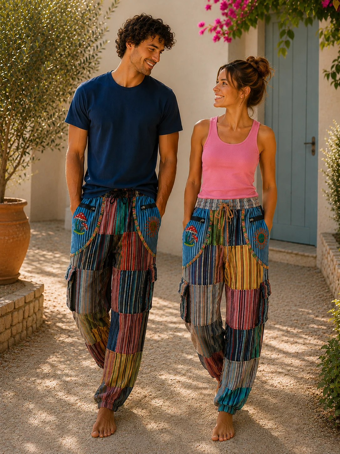 Patchwork Cargo Pants